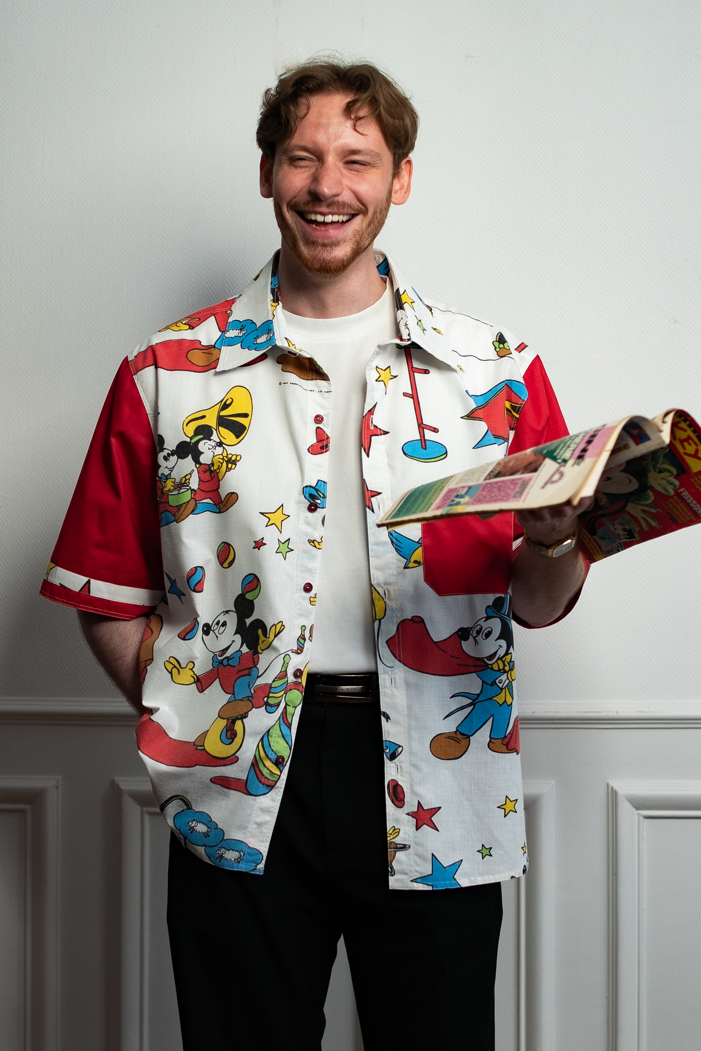 Chemise unisexe vintage upcyclée taille 2XL / 3XL