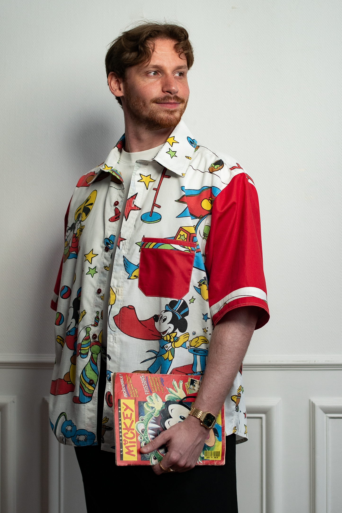 Chemise unisexe vintage upcyclée taille 2XL / 3XL
