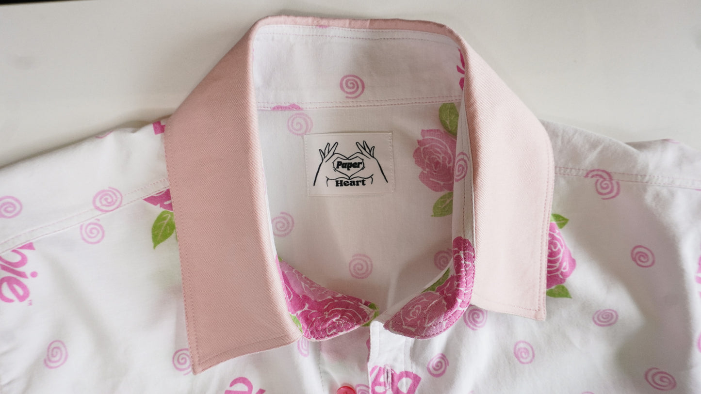Chemise unisexe vintage upcyclée taille S / M