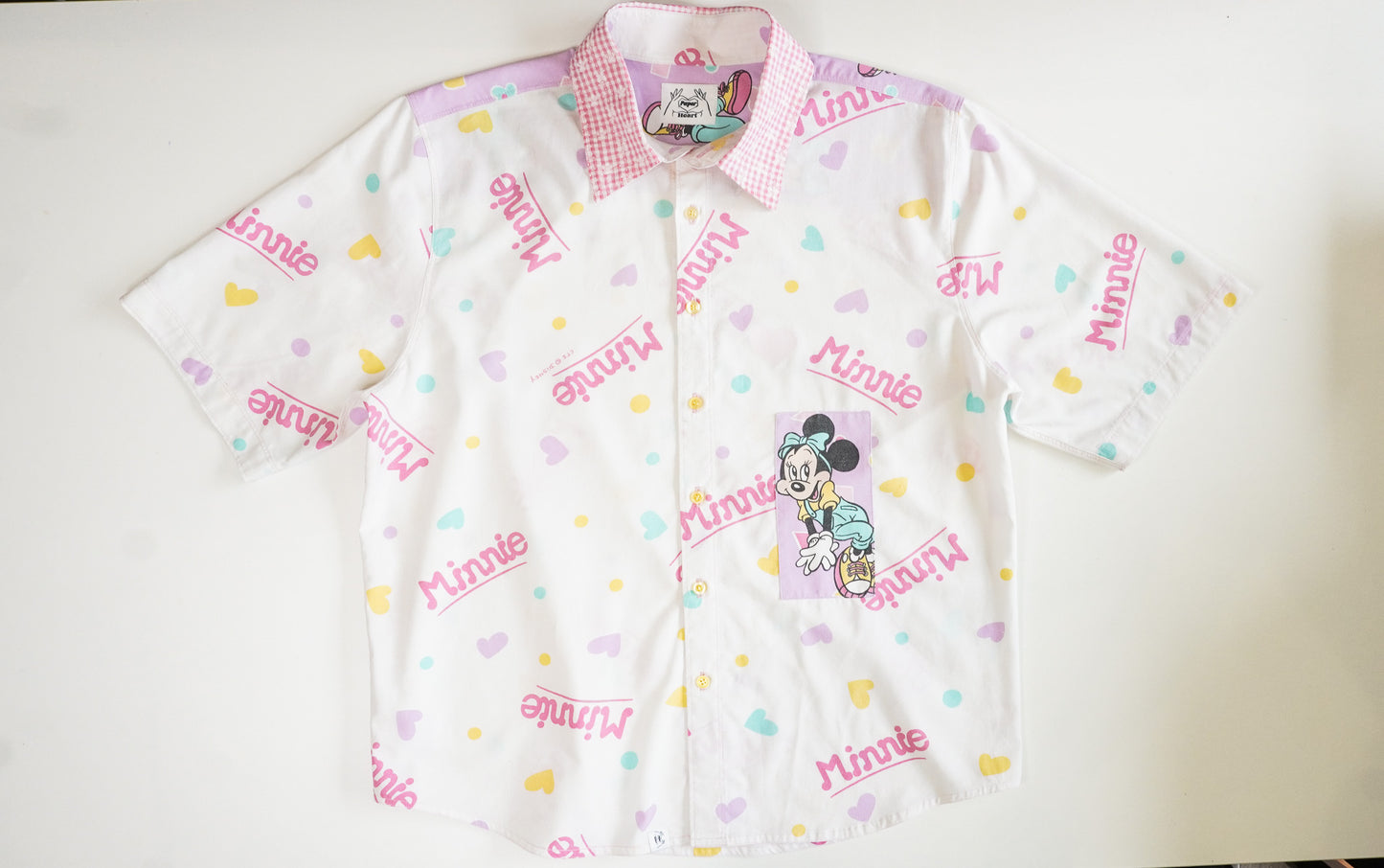 Chemise unisexe vintage upcyclée taille L / XL