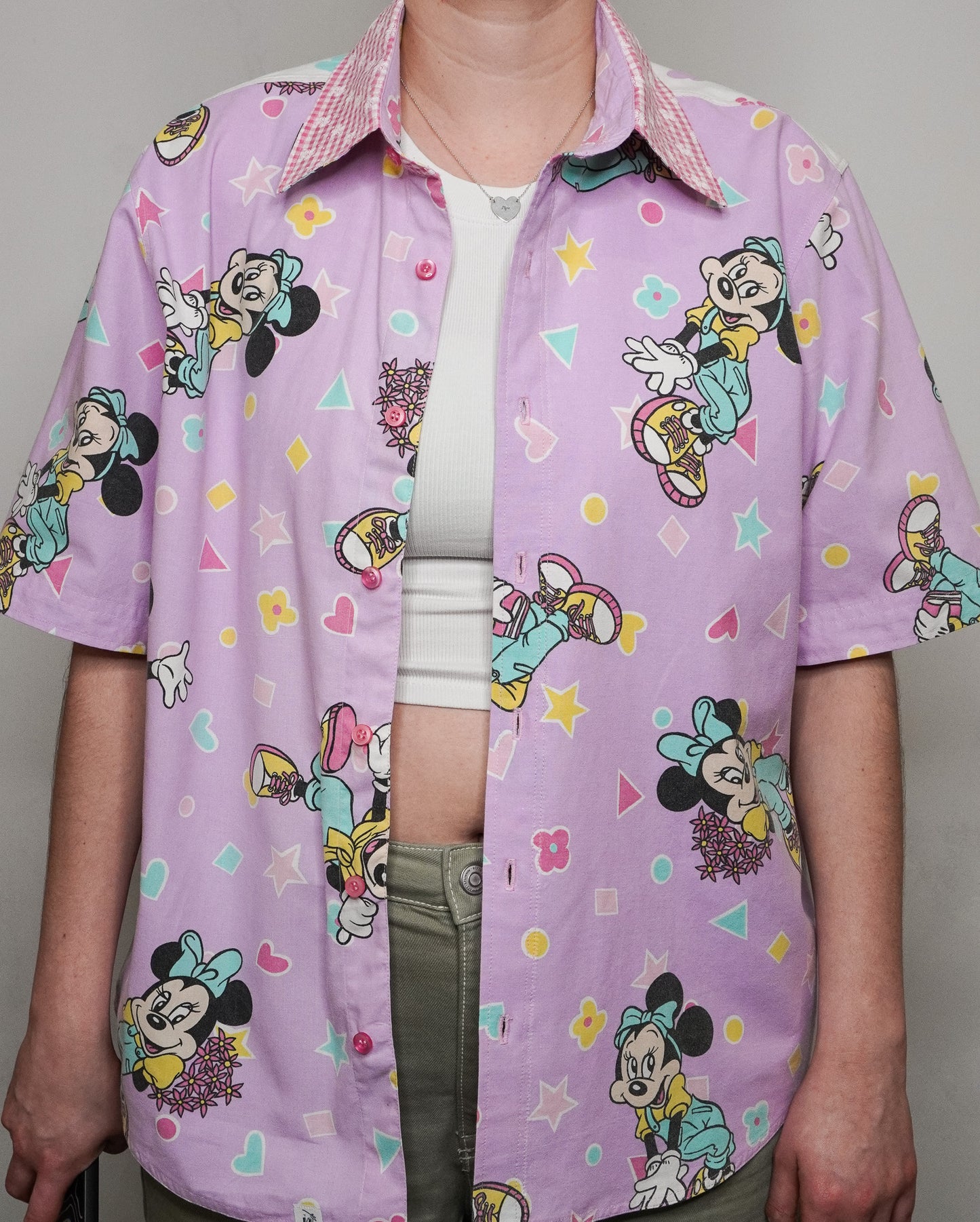 Chemise unisexe vintage upcyclée taille S / M