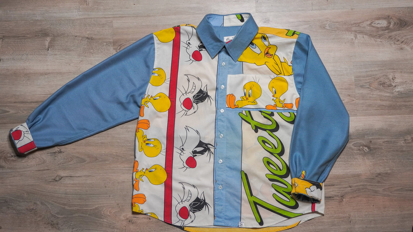 Chemise unisexe vintage upcyclée taille XL / 2XL
