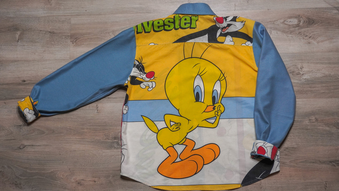 Chemise unisexe vintage upcyclée taille XL / 2XL