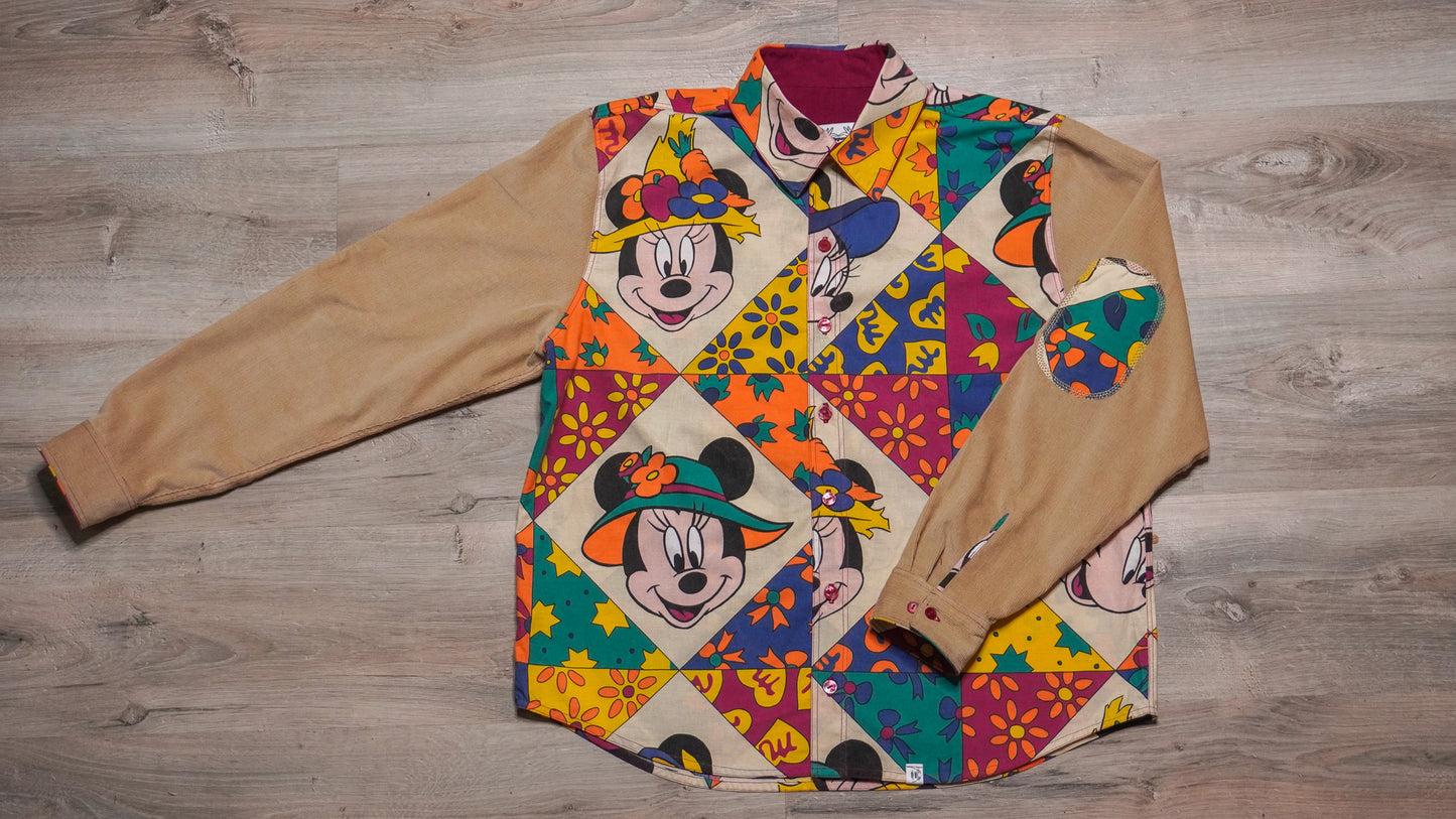 Chemise unisexe vintage upcyclée taille M / L