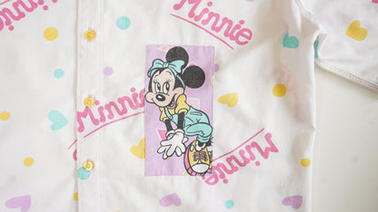 Chemise unisexe vintage upcyclée taille L / XL