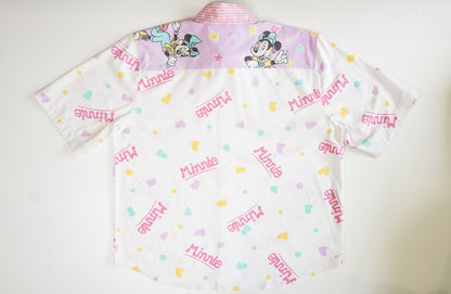 Chemise unisexe vintage upcyclée taille L / XL