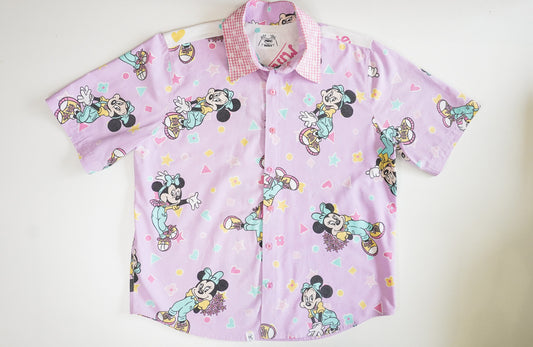 Chemise unisexe vintage upcyclée taille S / M