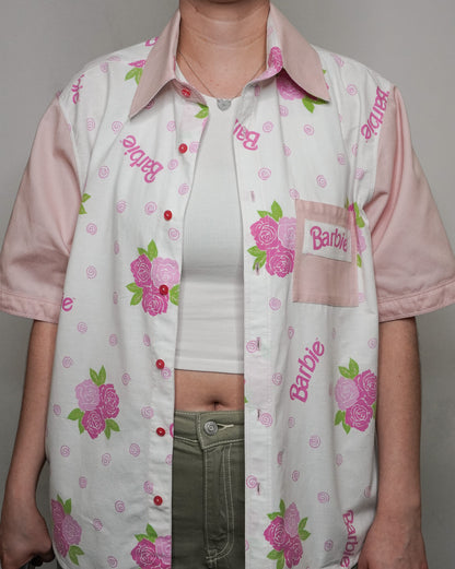Chemise unisexe vintage upcyclée taille S / M