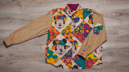 Chemise unisexe vintage upcyclée taille M / L