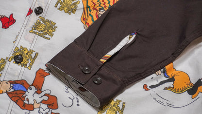 Chemise unisexe vintage upcyclée taille S / M