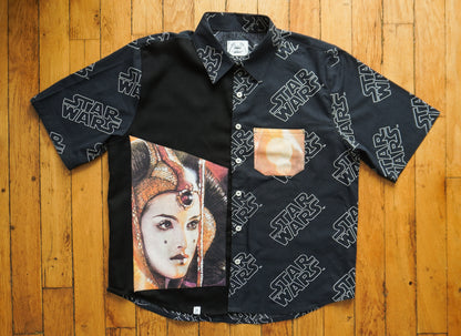 Chemise unisexe vintage upcyclée taille M / L