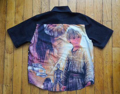 Chemise unisexe vintage upcyclée taille S / M