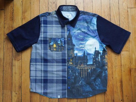 Chemise unisexe vintage upcyclée taille 2XL / 3XL